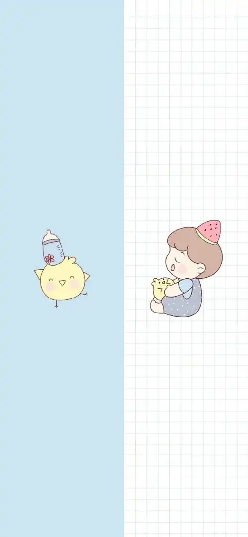 share~可爱分屏聊天背景图