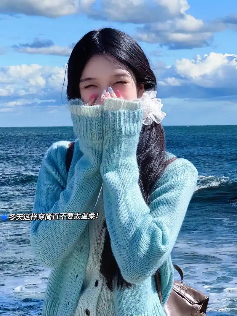 ootd韩系温柔甜美穿搭.美宝们.小香风假两件v领软糯针织开 - 抖音