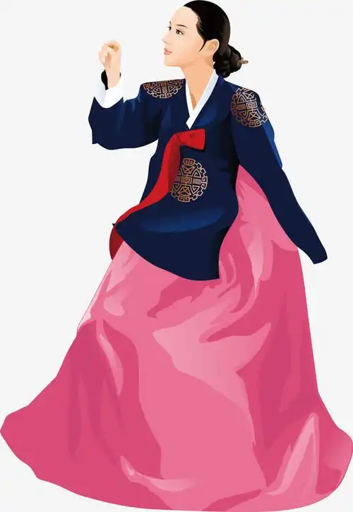 矢量韩国女士素材免费下载_觅元素