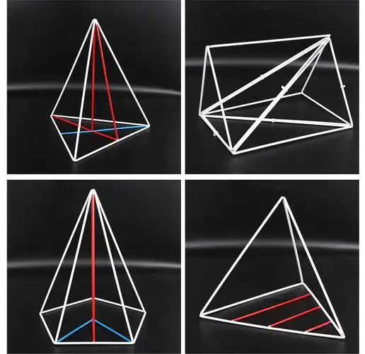 立体几何模型_几何教学模型18件框架式数学可移动批发厂家直销