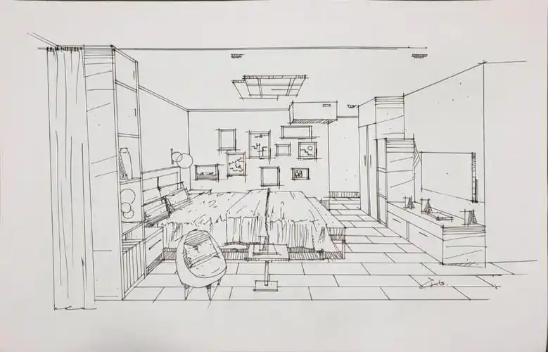 惊喜#线稿  #室内设计手绘