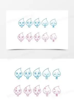 水滴卡通图片大全可爱_水滴卡通图片简笔画高清简单下载_熊猫办公