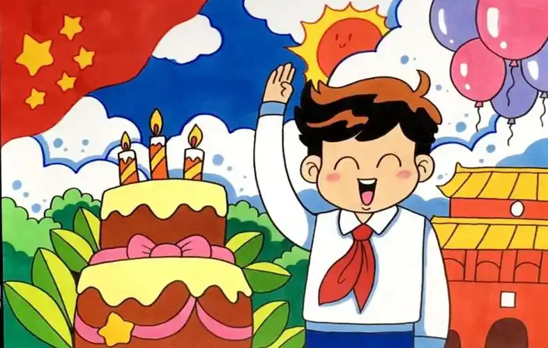 歌唱祖国手抄报_手抄报_笨笨画屋