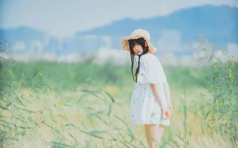 桜桃喵小清新田园风白皙纯情唯美意境写真