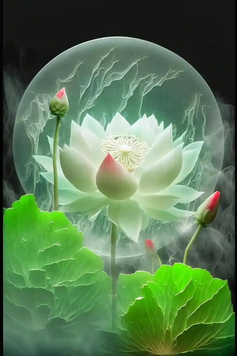 出淤泥而不染,濯清涟而不妖.今日绘画作品:荷花,佛光普照,佛 - 抖音