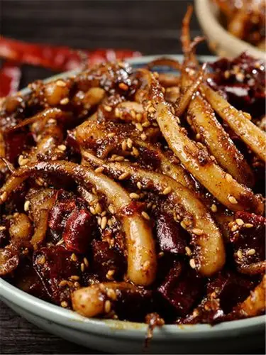 麻辣鱿鱼须,鲜辣的就是好吃