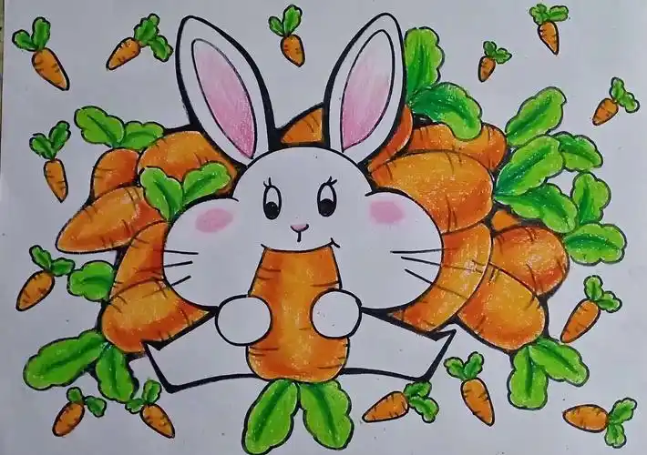 综合绘画幼儿与教师范画部分展