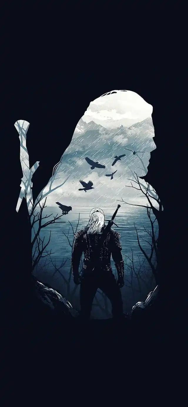 手机壁纸;暗黑系插画壁纸