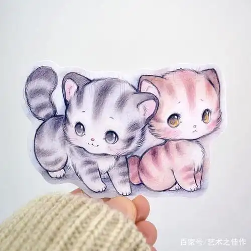 手绘小动物插画,萌萌的好可爱,可以拿来当头像