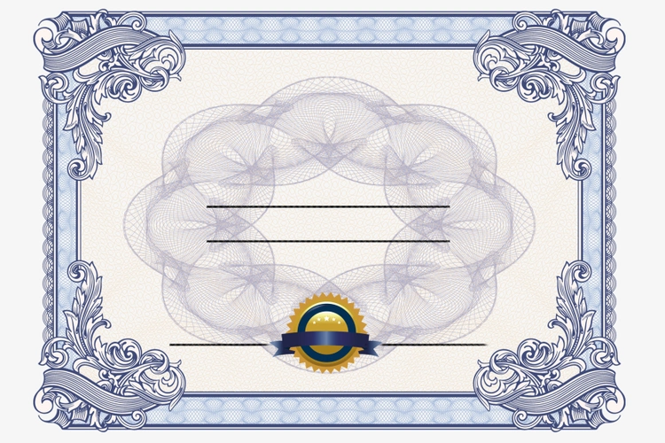 欧式奖状