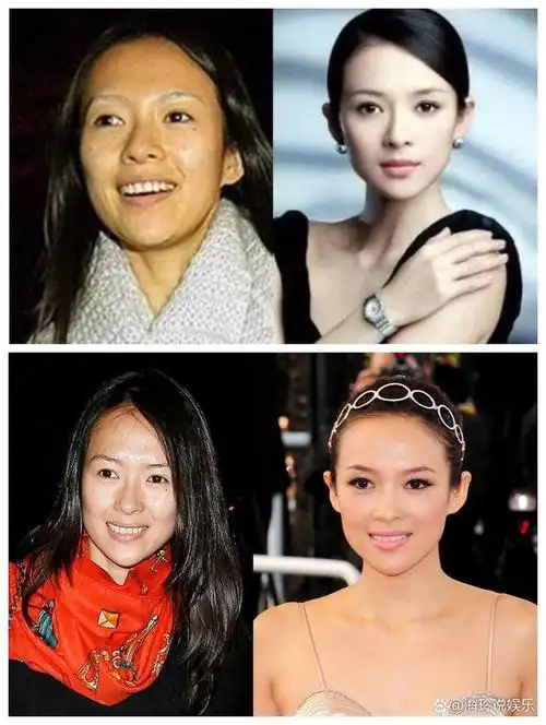 妆前貌美如花,妆后农村大妈,女明星的素颜照,将"真容"全暴露