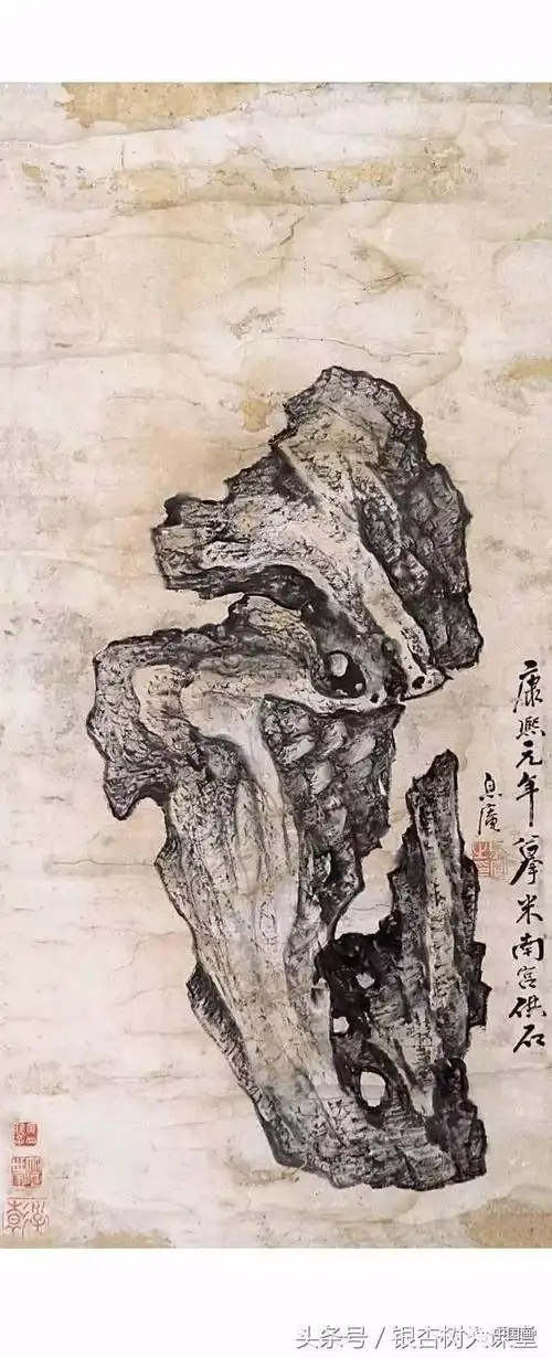 历代名家绘奇石!_中国画_零二七艺考