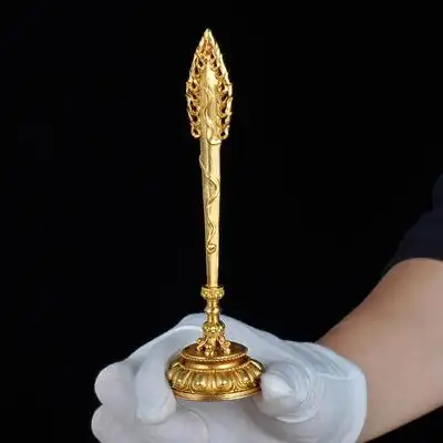 家用全铜文殊剑尼泊尔藏传佛教密宗法器寺庙佛堂供奉佛具摆件