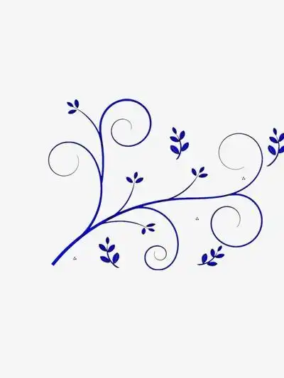 可爱的手绘装饰花边简笔画彩色