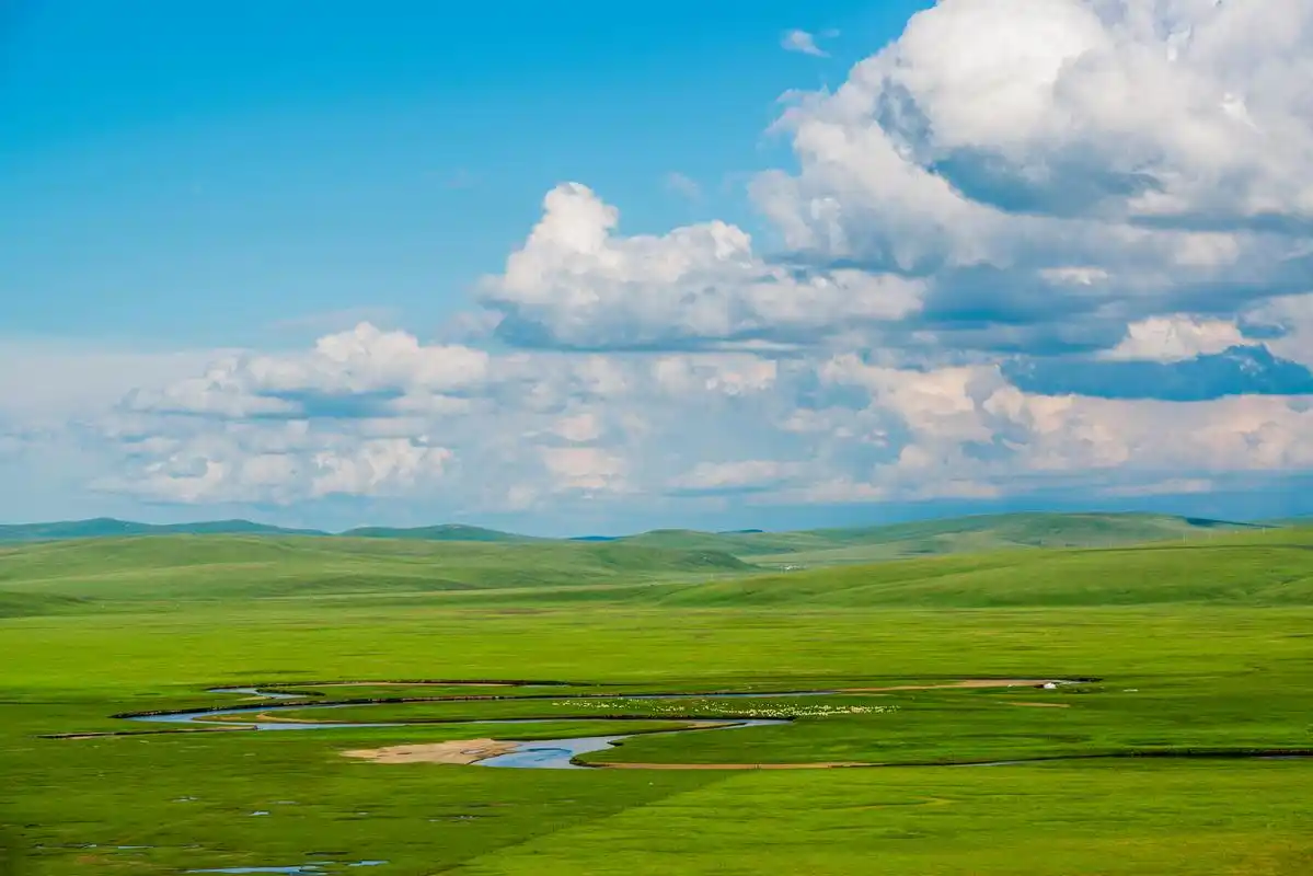 内蒙古呼伦贝尔大草原,有着"天堂草原"的美誉,夏季的大草原,真是美翻