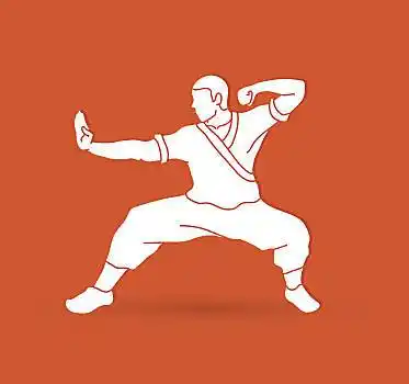 动作,就绪,争斗,矢量女性,武士,插画,战士,剑功夫,好斗,男人,卡通儿童