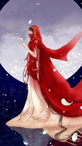 唯美古风的红衣女生动漫图片大全轮回千世你一回眸