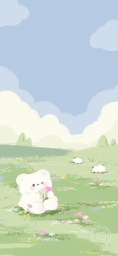 可爱壁纸简约可爱背景图.