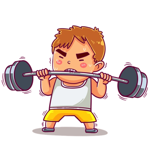 健身房人物图片健身运动展板卡通健身男性瑜伽女孩健身房卡通人物仰卧