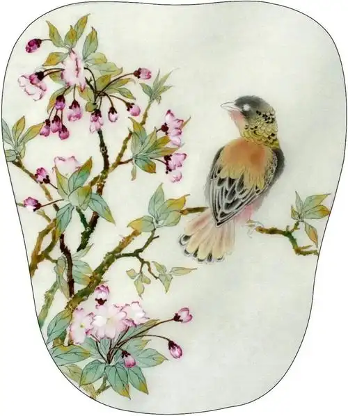 国画教程工笔海棠花