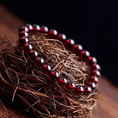 【独家极致款】5a级纯天然巴西酒红色石榴石 颜色唯美美容养颜 : 高