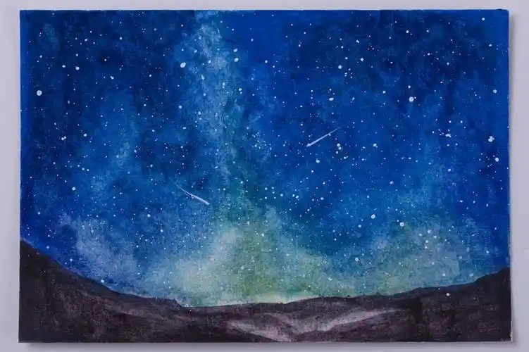 星空 水彩 樱花固体水彩 - 堆糖,美图壁纸兴趣社区