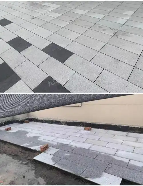 花岗岩干挂地铺石材芝麻灰芝麻白火烧板 路沿石黄金麻芝麻灰石材