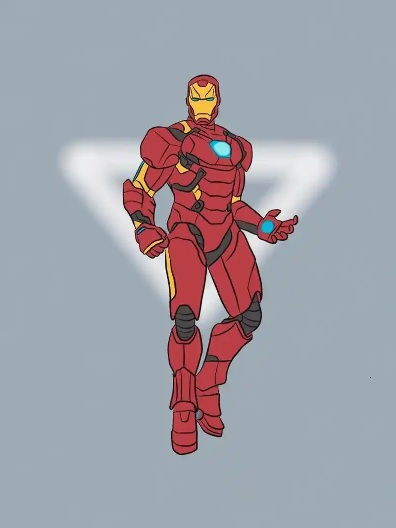 手绘|漫威超级英雄系列—钢铁侠 iron man!