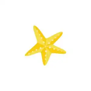 黄色海星图片-黄色海星素材-黄色海星插画-摄图新视界