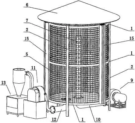 一种小型智能通风加工粮仓的制作方法