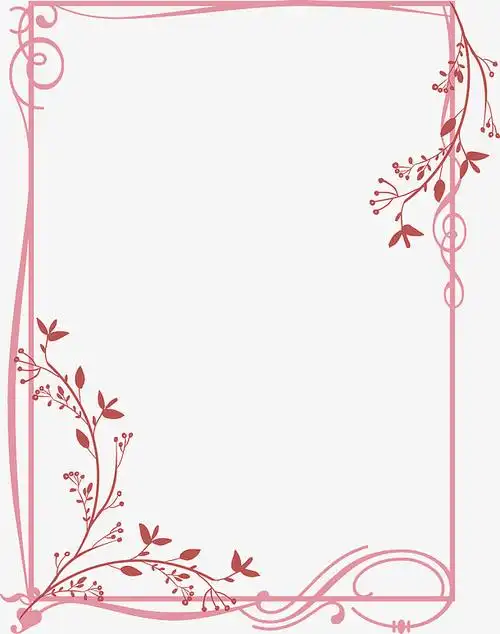 水彩,手绘花饰素材,手绘花,卡通花,春天,唯美花朵,唯美,清新,贺卡边框