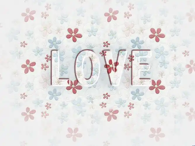 love字图片 温馨花瓣漂亮ppt背景图片