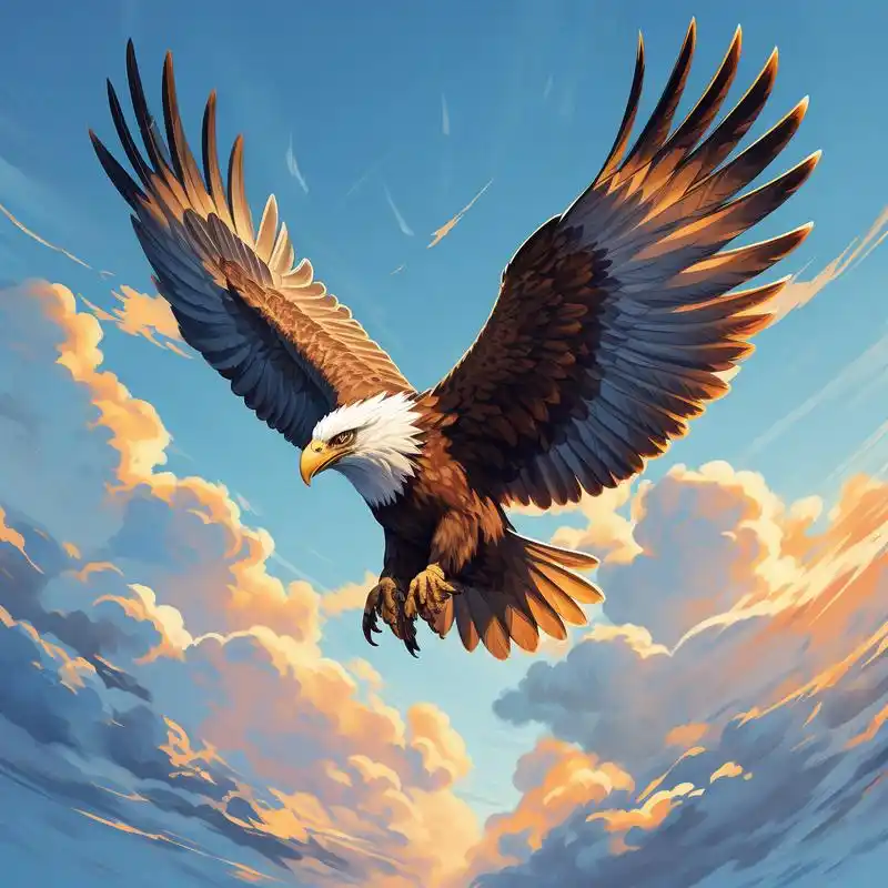 07自由飞翔的雄鹰头像9415 展翅高飞的雄鹰,象征着勇气与力量