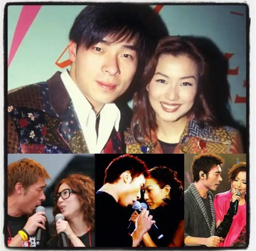 郑秀文与14年前自己合影,穿同一件衣服更瘦更精致_许志安