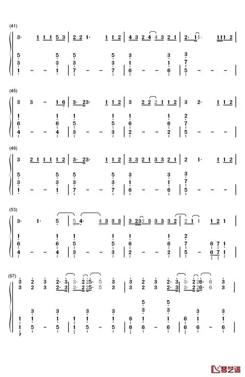 baby(贾斯汀·比伯)钢琴简谱-数字双手-justin bieber  贾斯汀·比伯3