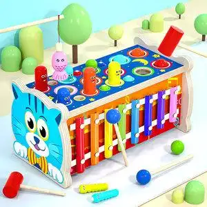 大号打地鼠玩具0幼儿童益智力婴儿1一2岁半3男孩女孩宝宝敲打老鼠