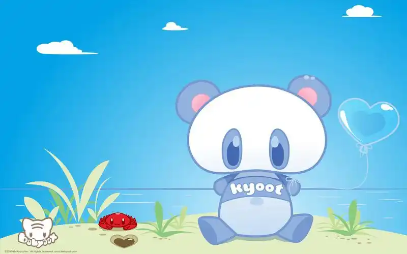 可爱卡通小熊桌面壁纸