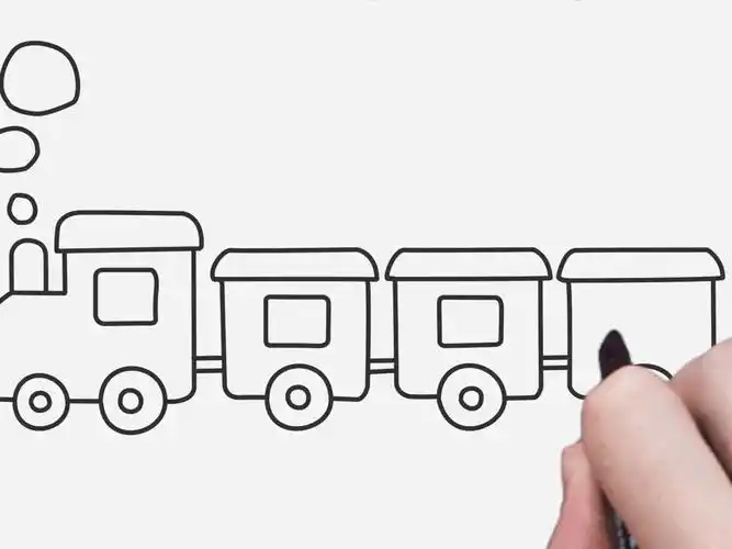 教你画小火车的简笔画