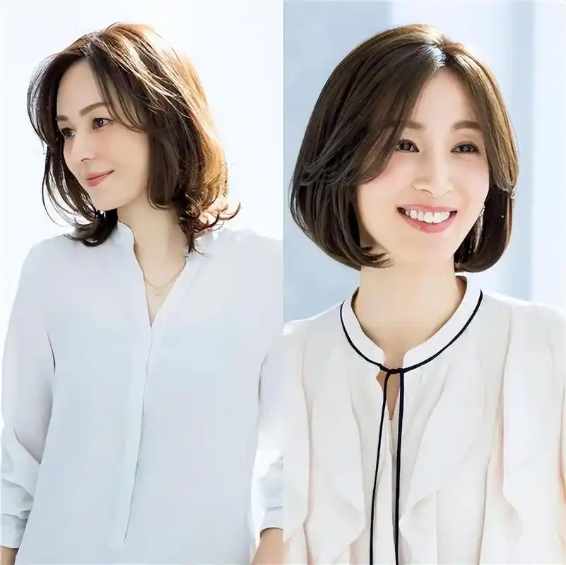 50岁左右的女人尽量别留长发,烫小卷,试试下面几种短发吧!