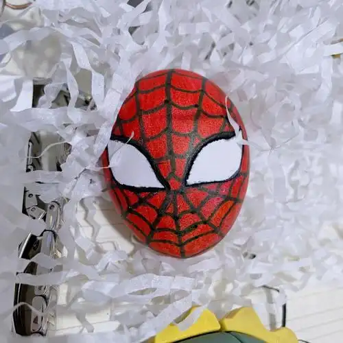 护蛋04行动主题蜘蛛侠蛋和笑脸哭脸蛋09材料:熟鸡蛋04,颜料96