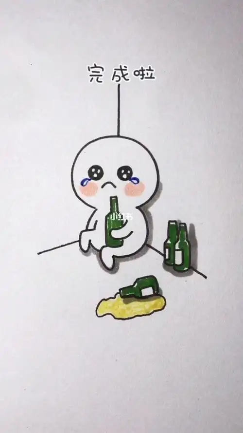 痛苦唯美简笔画 简笔画图片大全-蒲城教育文学网