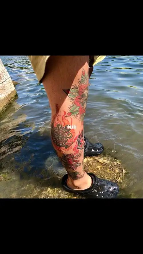 oldschool拼接花腿