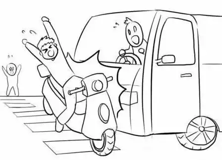 而行人也得注意啦,在遇到大车的时候也应该远离,特别是在下雨后,路上