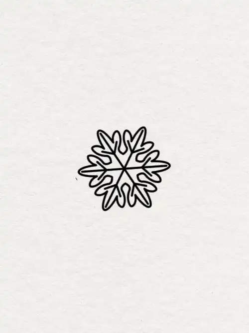 雪花简笔画 雪花简笔画!