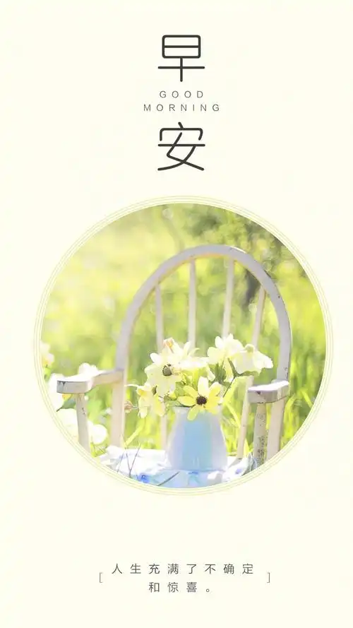 清新花朵唯美阳光早安