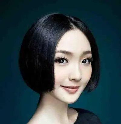 拉直后的波波头图片 短发波波头图片直发