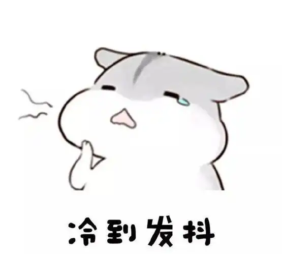 仓鼠表情包:冷到发抖了