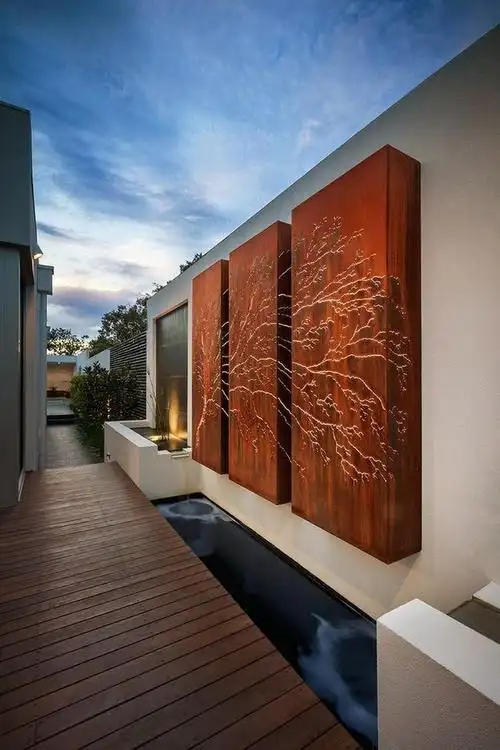 私家庭院景墙及围墙设计二