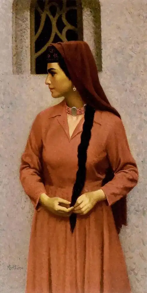 靳尚谊油画人物高清精选