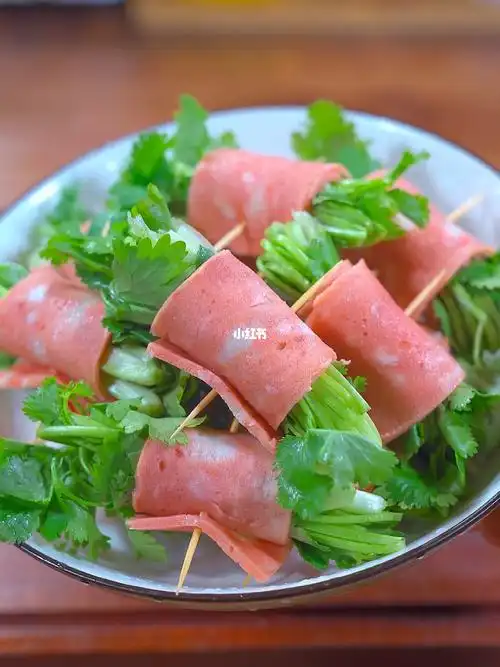 油炸香菜培根卷